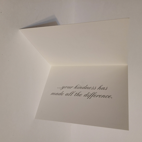 Vintage Purple Small Flower Thank You Card - Picture 2 of 5